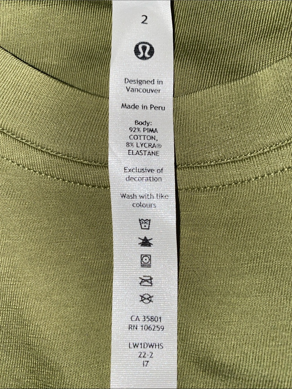 LULULEMON ATHLETICA dress olive green short sleeve faux wrap top midi NEW size 2 - Picture 7 of 12